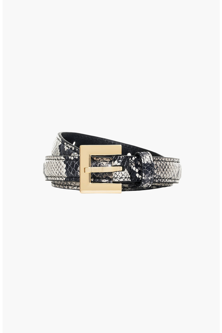 Nicola Belt, Alternate, color, Black And White Snake