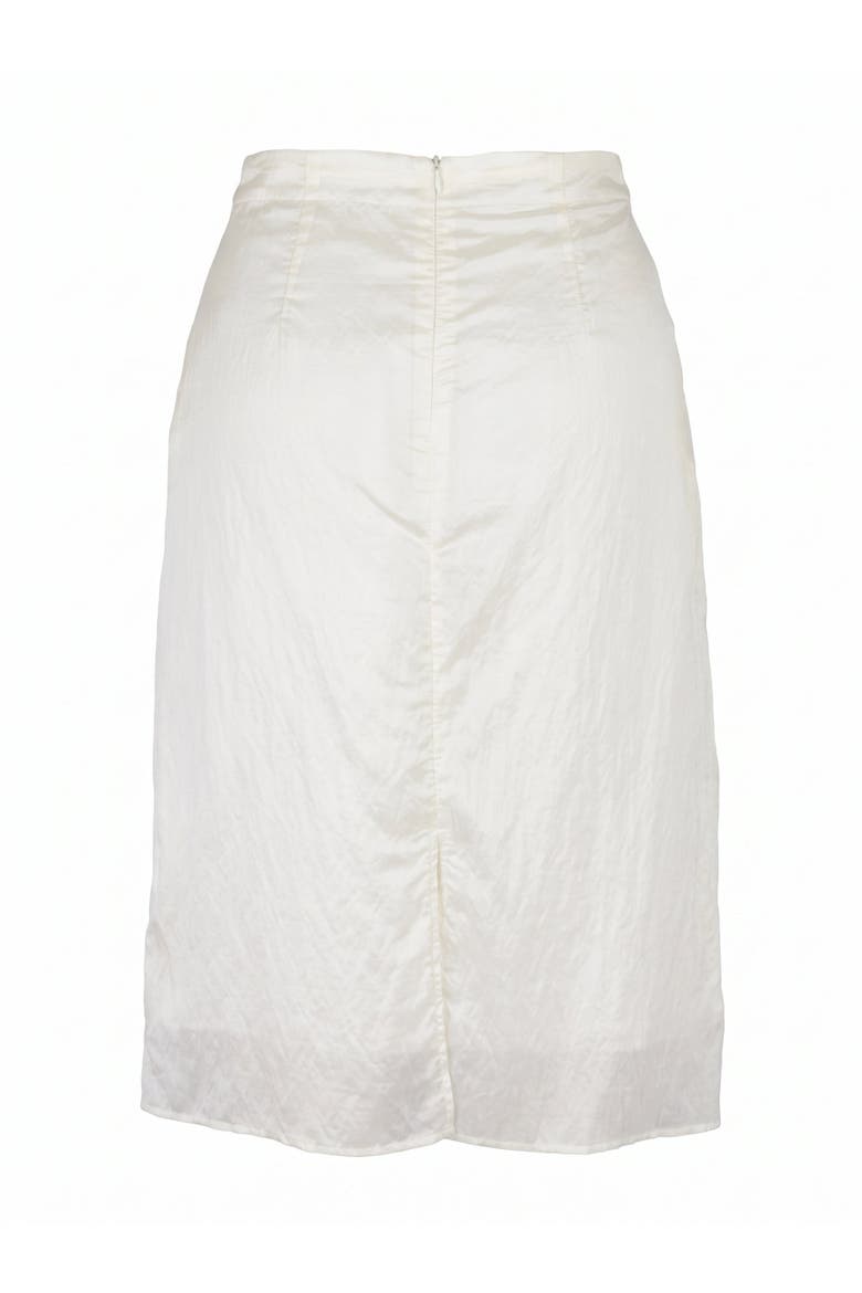 Sequin Embellished Midi Skirt with Drawstring Waist, Alternate, color, White