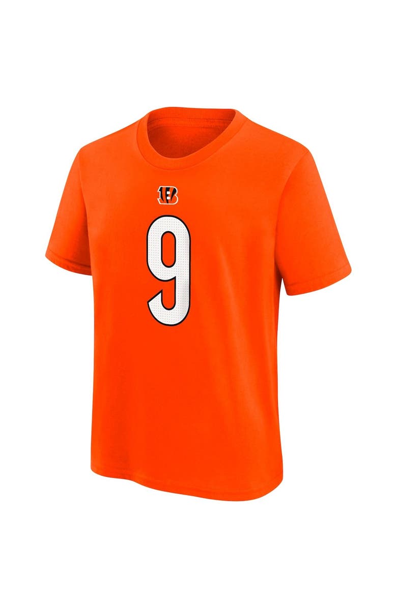 Nike Youth Nike Joe Burrow Black Cincinnati Bengals Player Name & Number T-Shirt, Alternate, color, Orange