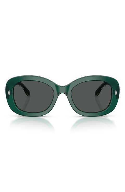 52mm Oval Sunglasses
