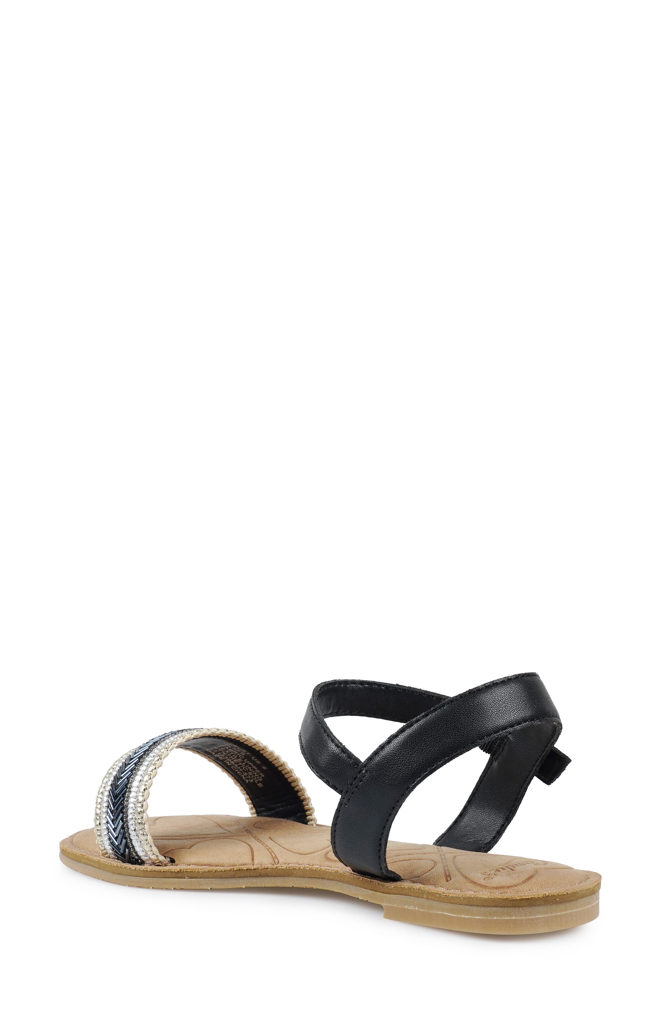 Candie
s Trust Ankle Strap Sandal, Alternate, color, Black