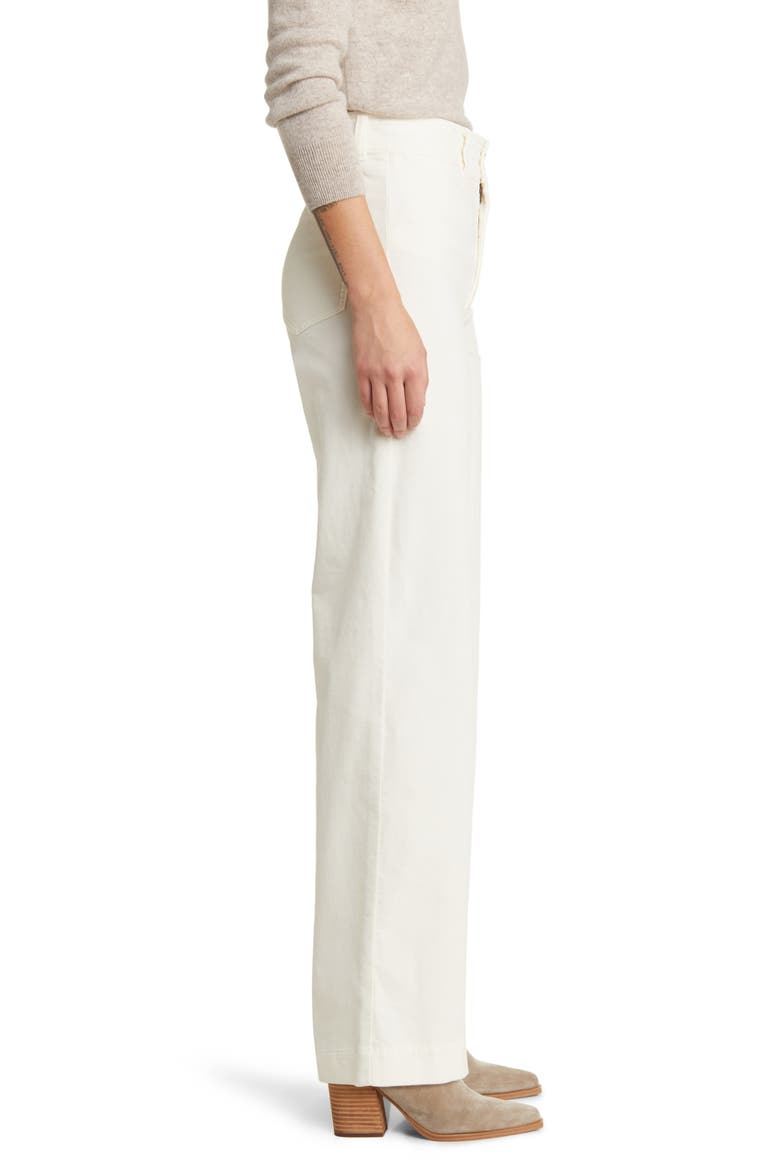 Corduroy Wide Leg Pants, Alternate, color, EGRET