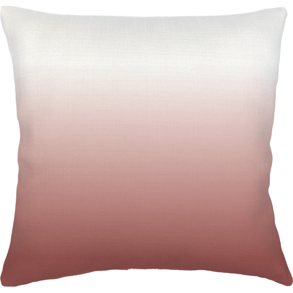 Anaya Ombre Euro Linen Pillow 26x26 With Down Alternative Insert In Terracotta
