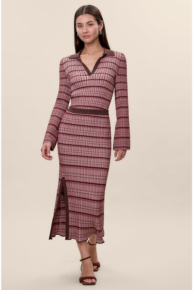 Laine Sweater Skirt, Main, color, Tearose Multi