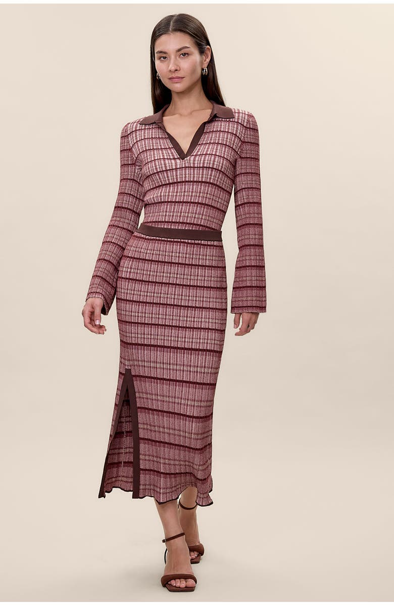 Rebecca Taylor Laine Sweater Skirt, Main, color, Tearose Multi