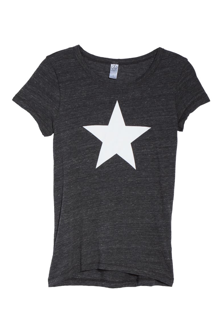 Ideal Star Tee, Alternate, color, ECO BLACK WITH STAR