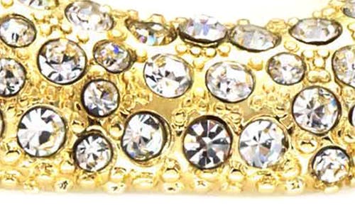 Panacea Pavé Crystal Square Hoop Earrings In Gold
