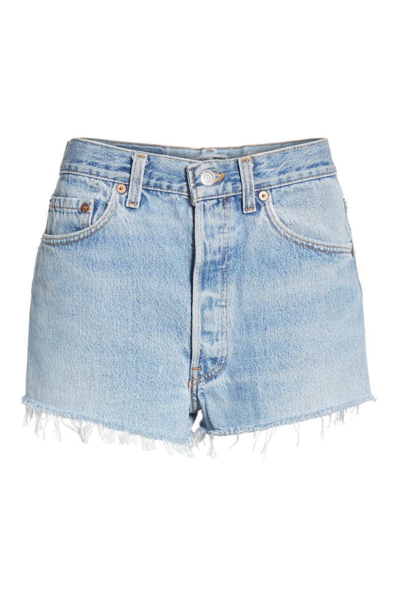 The Short Denim Shorts, Alternate, color, INDIGO
