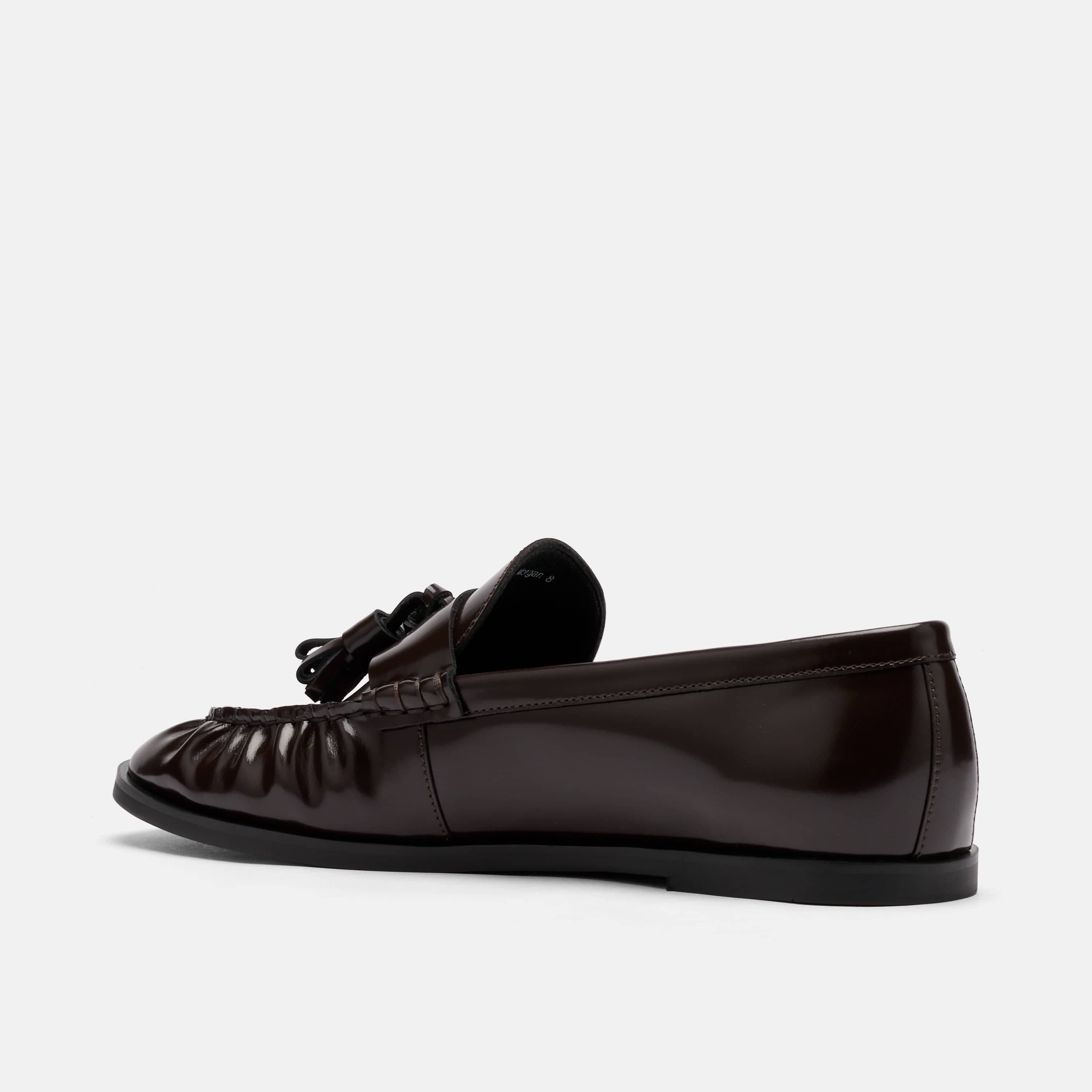 MARC NOLAN Morgan Patent Leather Tassel Loafers, Alternate, color, Dark Cherry