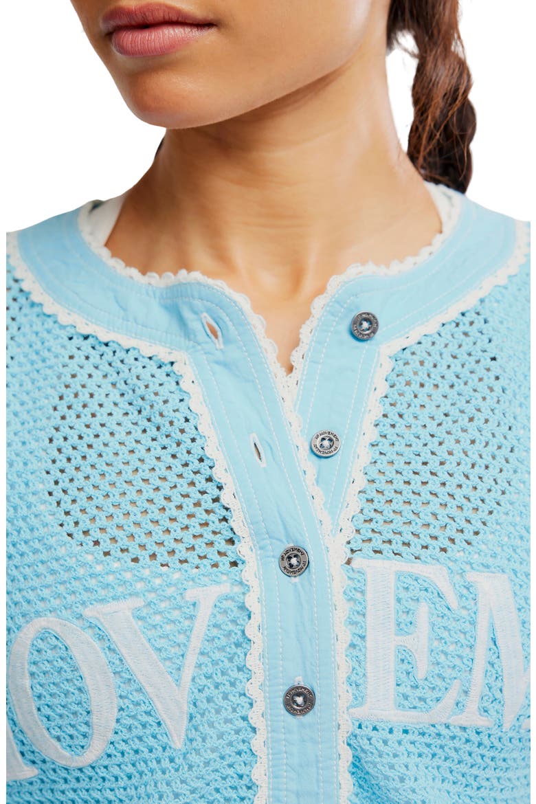 FP Movement Camp Out Embroidered Open Stitch Top, Alternate, color, BRIGHT BLUE