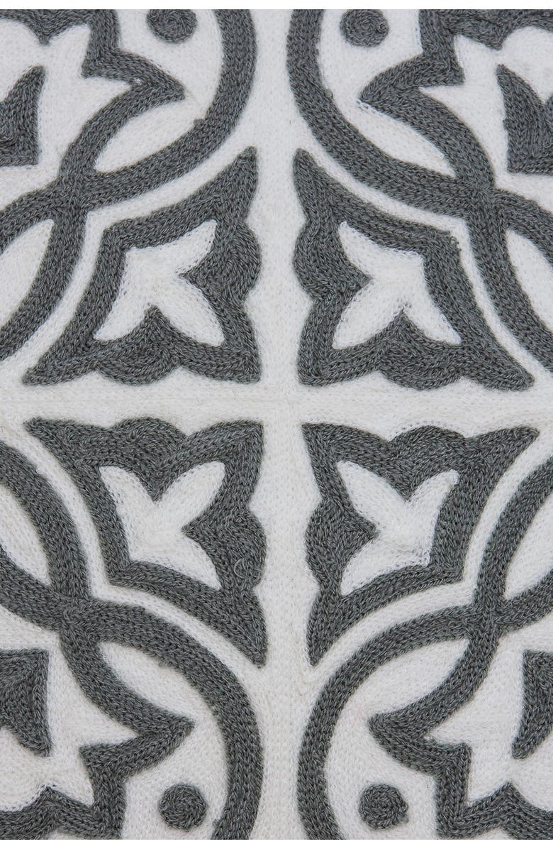 PARKLAND COLLECTION Heera Traditional Pillow - 20" x 20" - Grey, Alternate, color, Grey