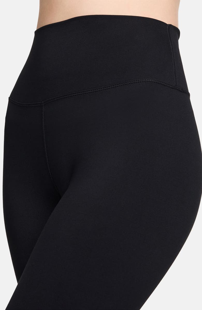 Nike Dri-FIT One High Waist Crop Leggings, Alternate, color, Black/ Black