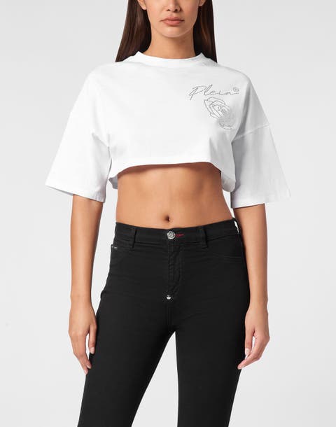 Roses Cropped Top Women