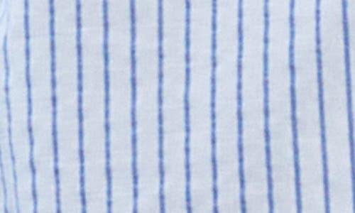 Billy T Back Off With Love Stripe Shirt In Blu Pinstripes