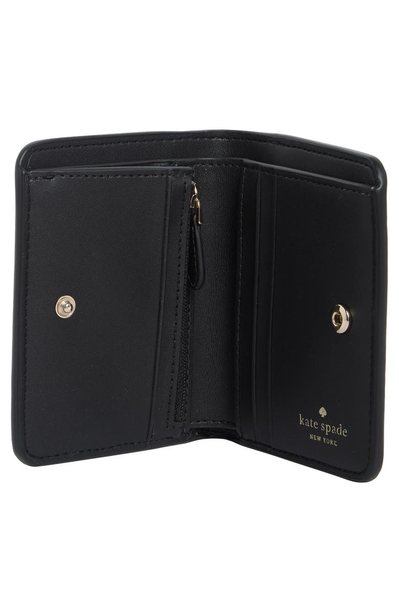 Kate Spade New York lena small bifold wallet, Alternate, color, Black