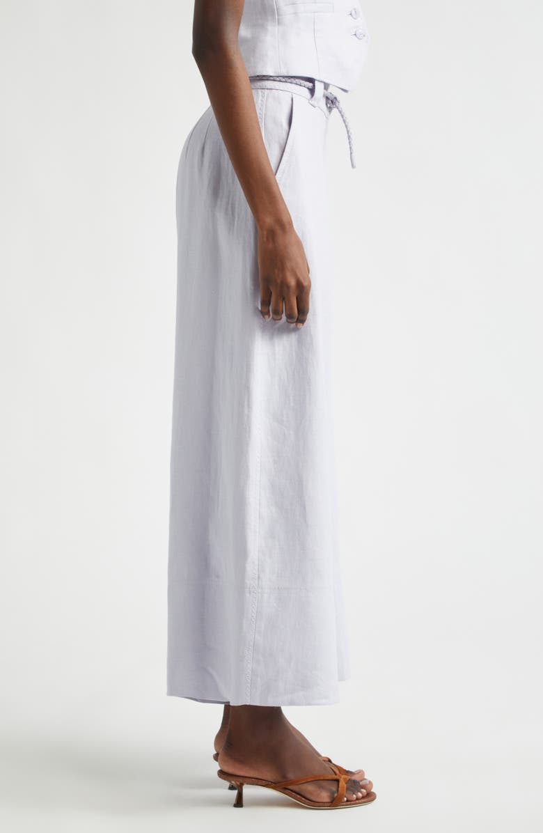 Zimmermann Kindred Spirit Luna Linen Culotte, Alternate, color, Lilac