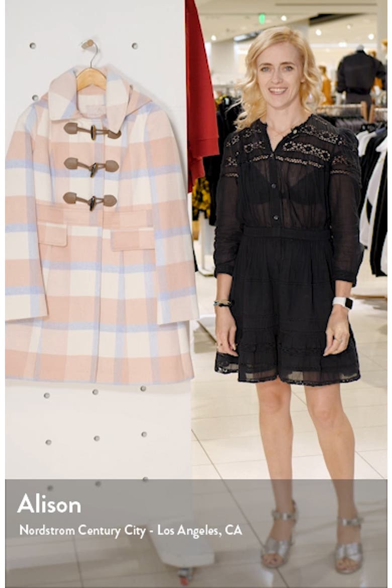 Annelise Plaid Hooded Coat (Nordstrom Exclusive) video