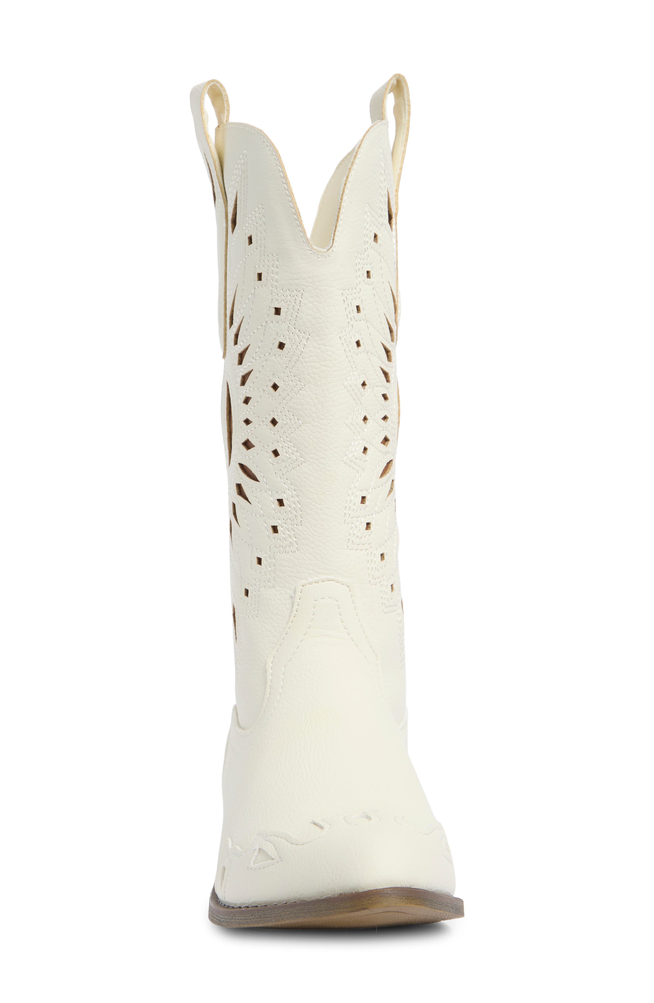 Western Boot, Alternate, color, CREAM/ TAN