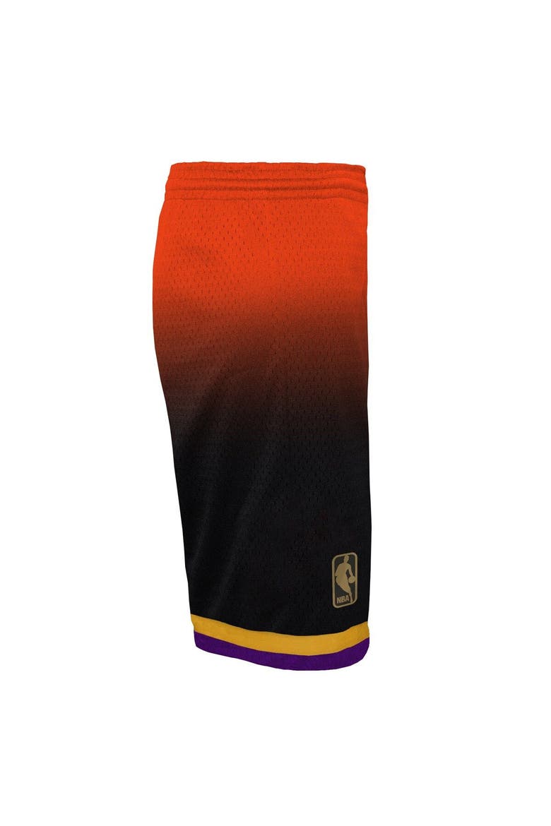 Youth Mitchell & Ness Orange/Black Phoenix Suns 1996/97 Hardwood Classics Fadeaway Reload 3.0 Swingman Shorts, Alternate, color, Orange