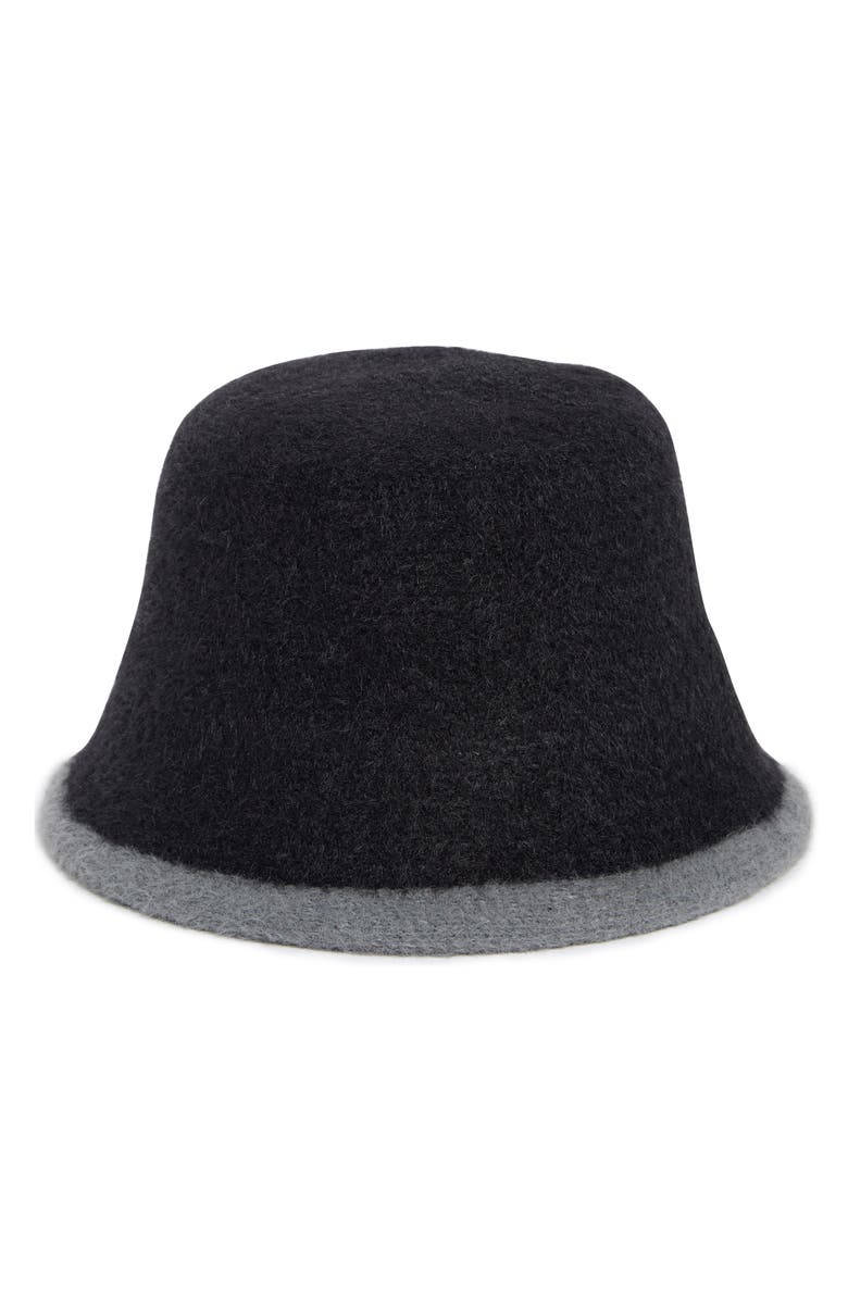 Steve Madden Eyelash Yarn Bucket Hat, Main, color, 