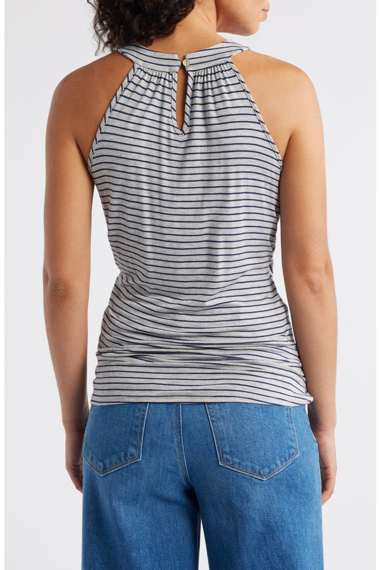 Wrap Halter Tank, Alternate, color, HEATHER GREY