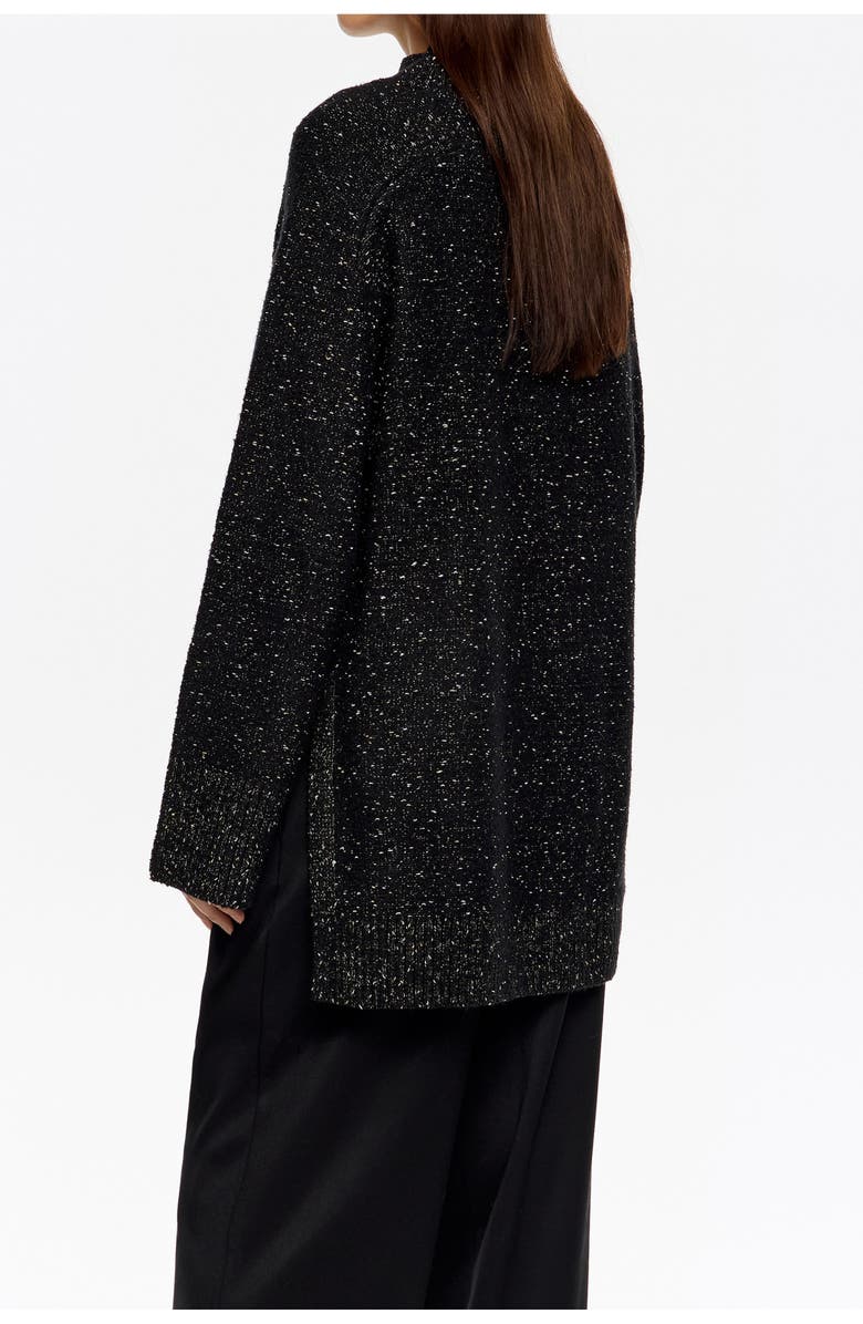 Bimba y Lola Neps Side Slits Sweater, Alternate, color, Black