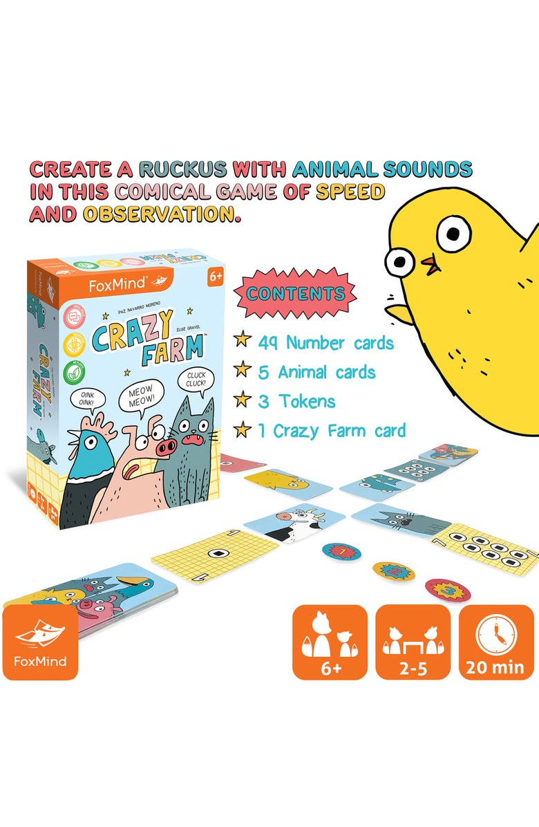 FoxMind Farm, An Observation Card Party Game, Alternate, color, Multicolored