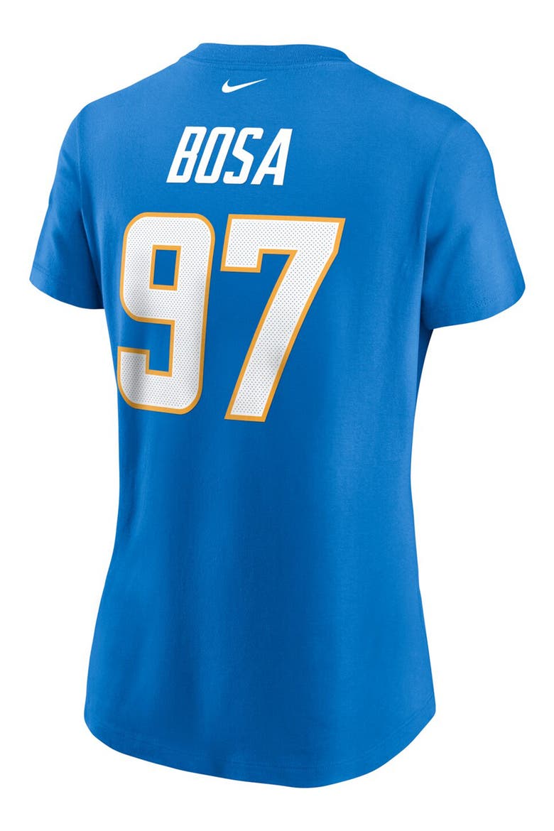 Women's Nike Joey Bosa Powder Blue Los Angeles Chargers Name & Number T-Shirt, Alternate, color, POWDER BLUE