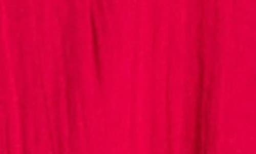 Apny Cotton Side Button Popover Top In Red