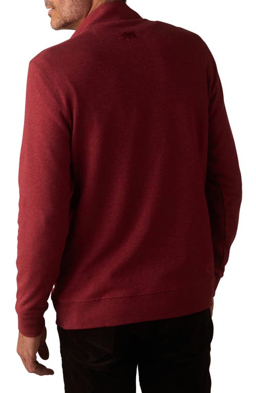 The Normal Brand Puremeso Weekend Quarter Zip Top In Brown