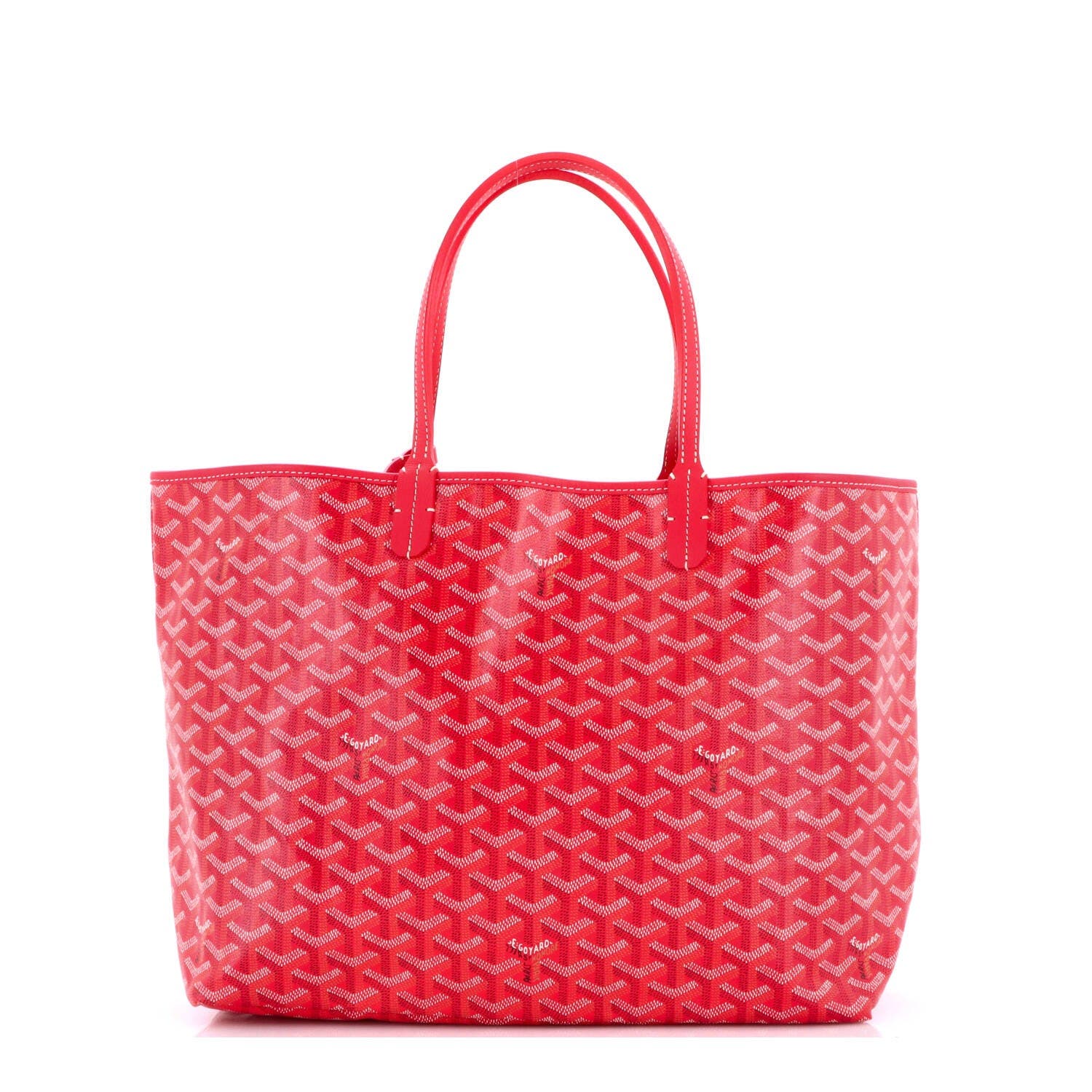 Saint Louis Reversible Tote Coated Canvas and Printed Canvas PM, Main, color, Red