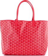 Pre-Owned Goyard Saint Louis Reversible Tote Coated Canvas and Printed Canvas PM