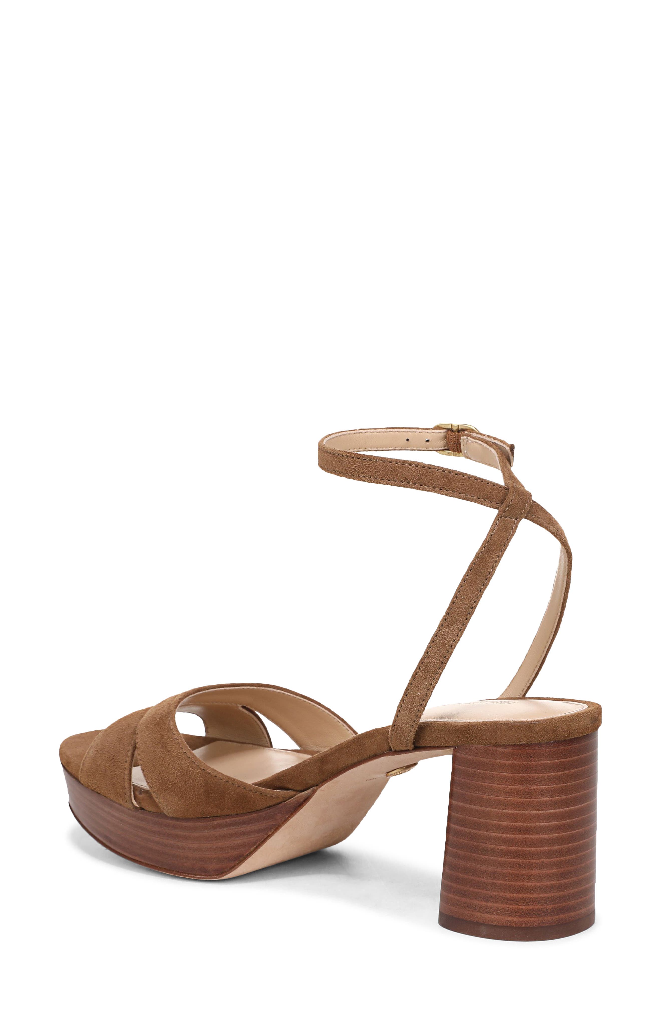 Veronica Beard Drina Ankle Strap Platform Sandal, Alternate, color, Hazelwood