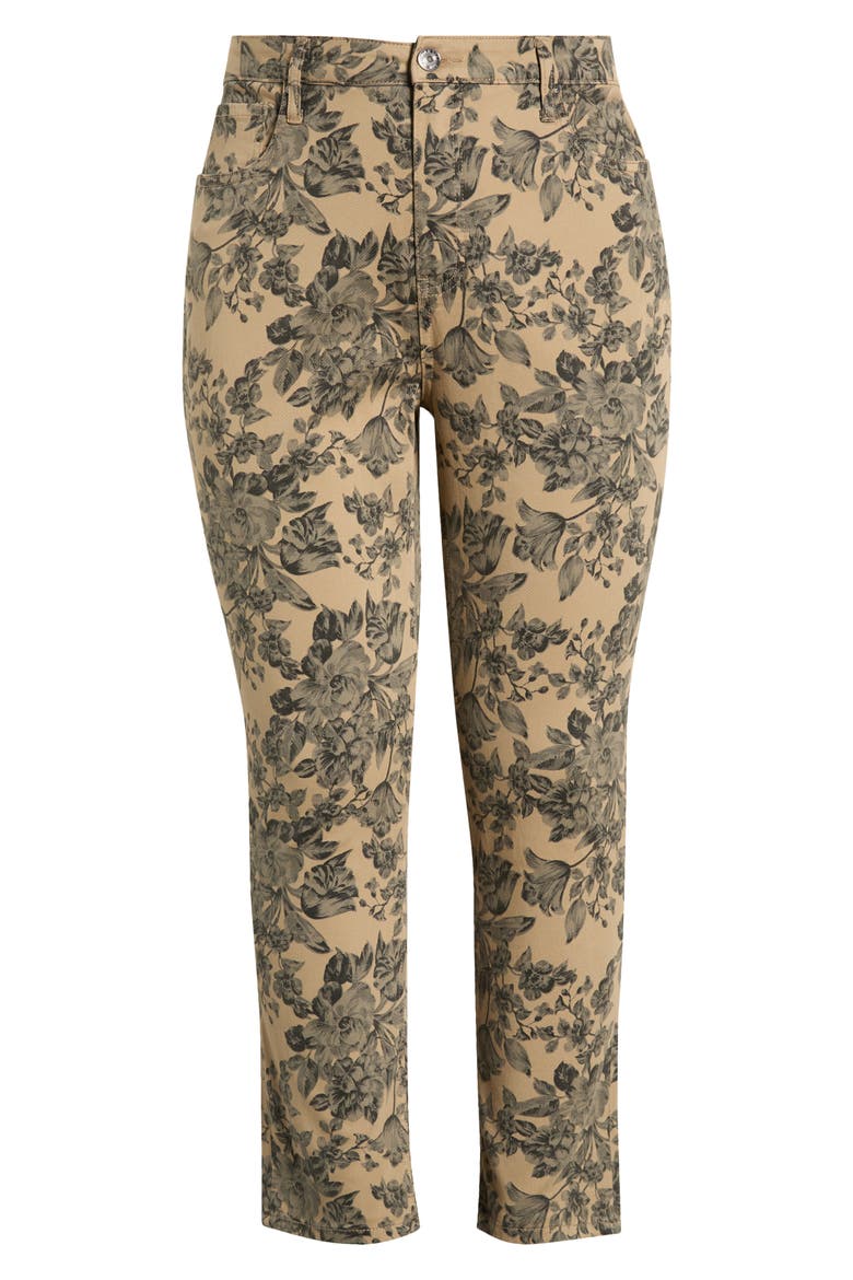 Blair High Waist Straight Leg Jeans, Alternate, color, SAND