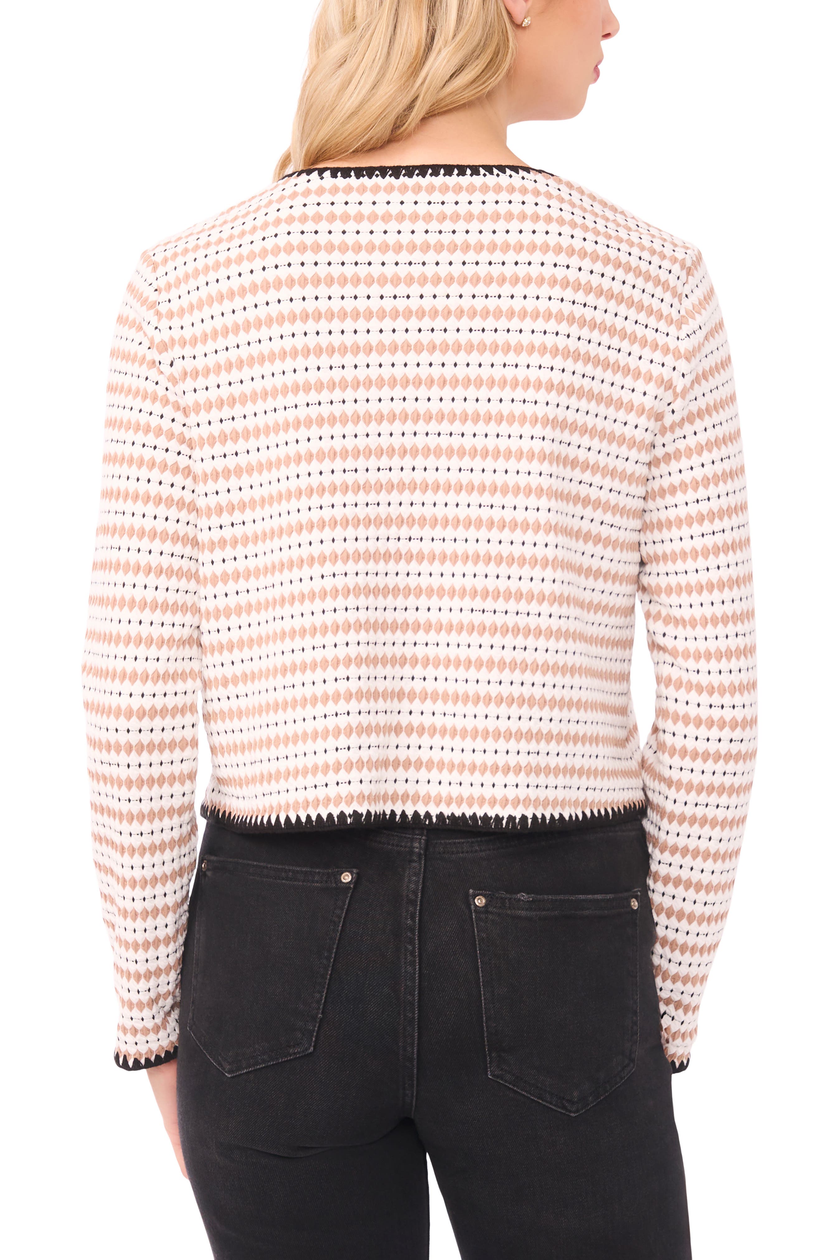 Contrast Trim Cardigan - image 2