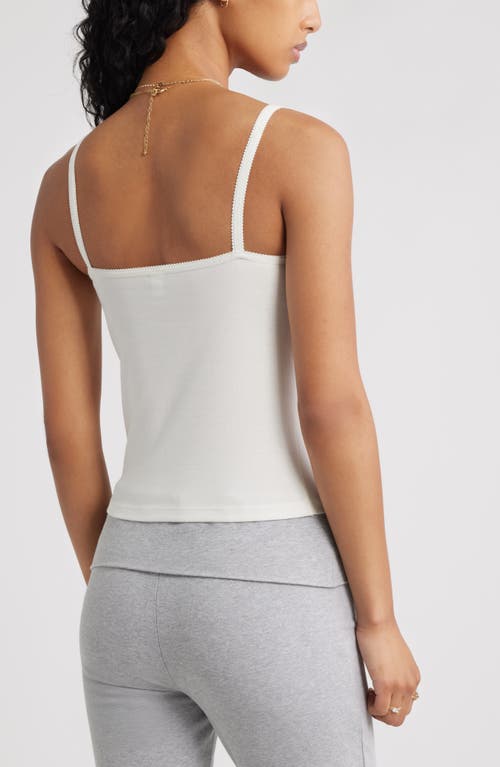 Bp. Lace Trim Camisole In Neutral
