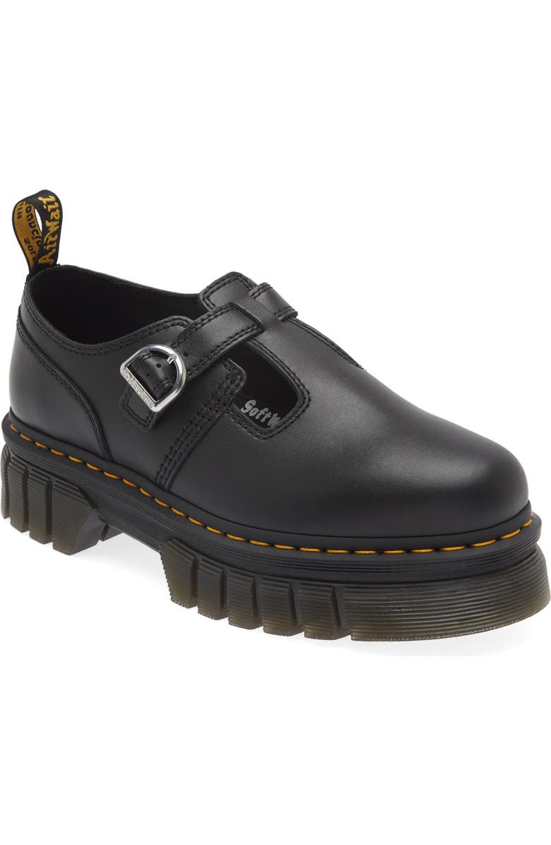 Dr. Martens Audrick T-Bar Platform Mary Jane, Main, color, Black