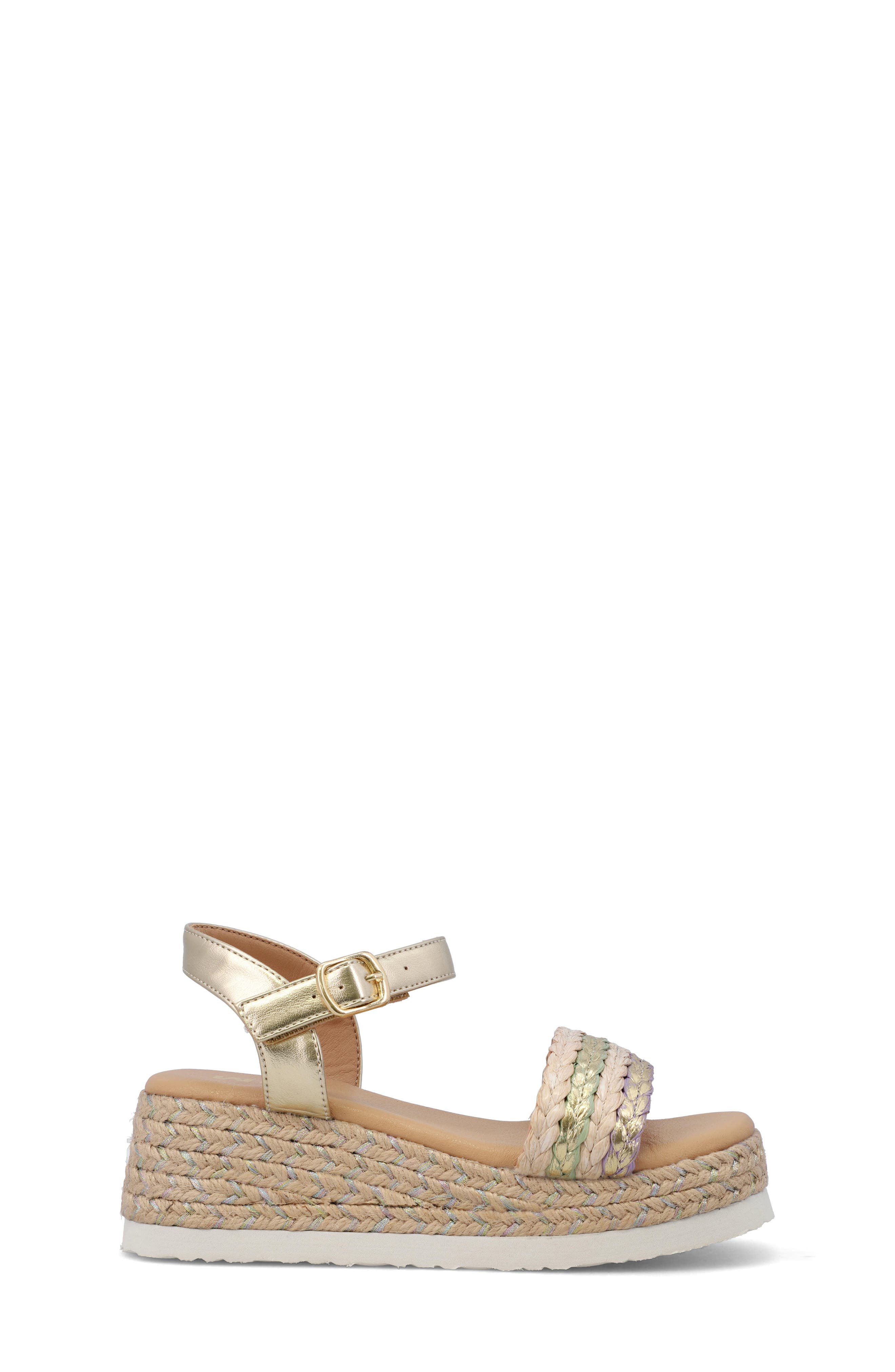 MIA Kids' Zhara Espadrille Platform Sandal, Alternate, color, 