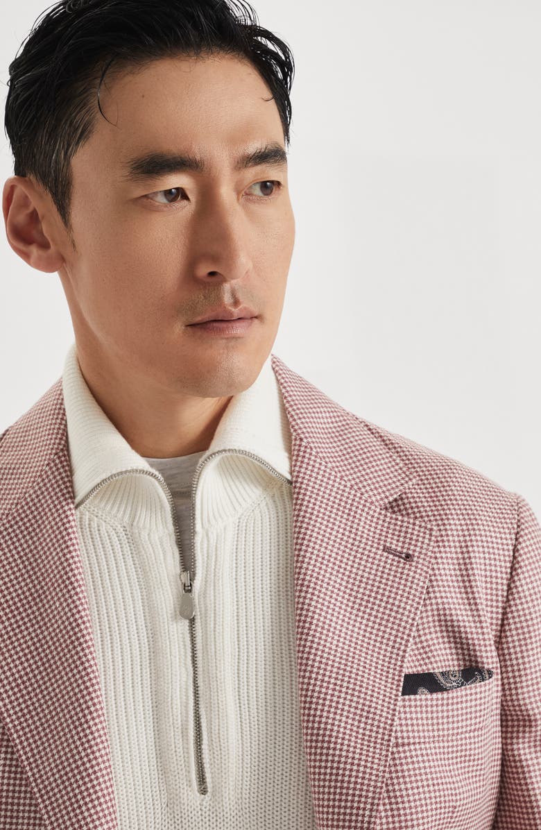 Brunello Cucinelli Houndstooth deconstructed blazer, Alternate, color, 