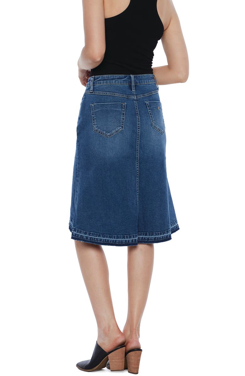 Wash Lab Denim High-Low Denim Skirt, Alternate, color, 