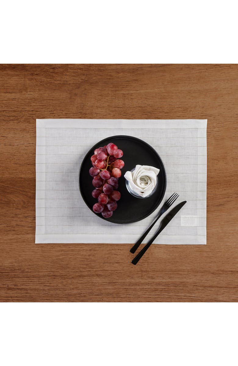 Solino Home Linen Dinner Napkins - Pinstripe, 20" x 20", Alternate, color, 