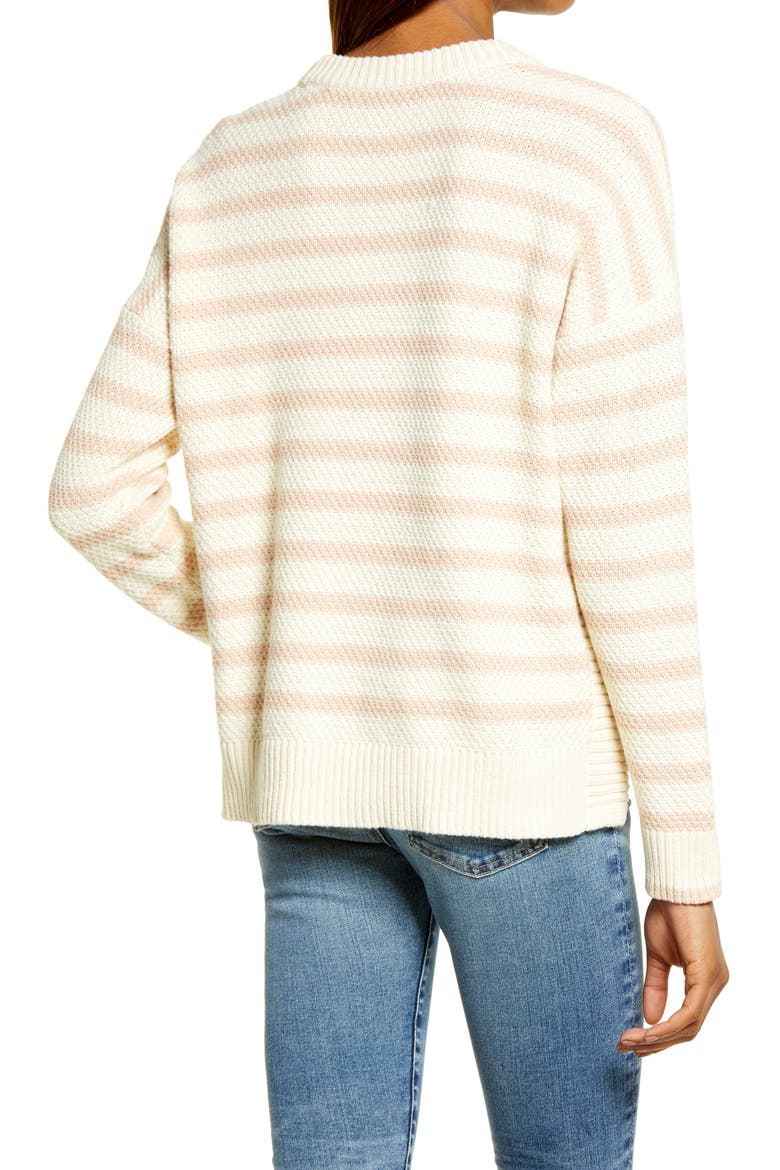 Stripe Pickford Pullover Sweater, Alternate, color, ANTIQUE CREAM