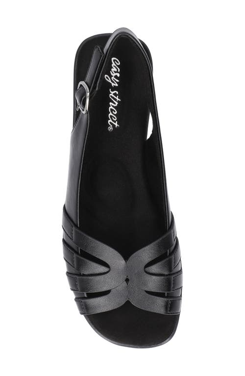 Easy Street Jovita Slingback Sandal In Black