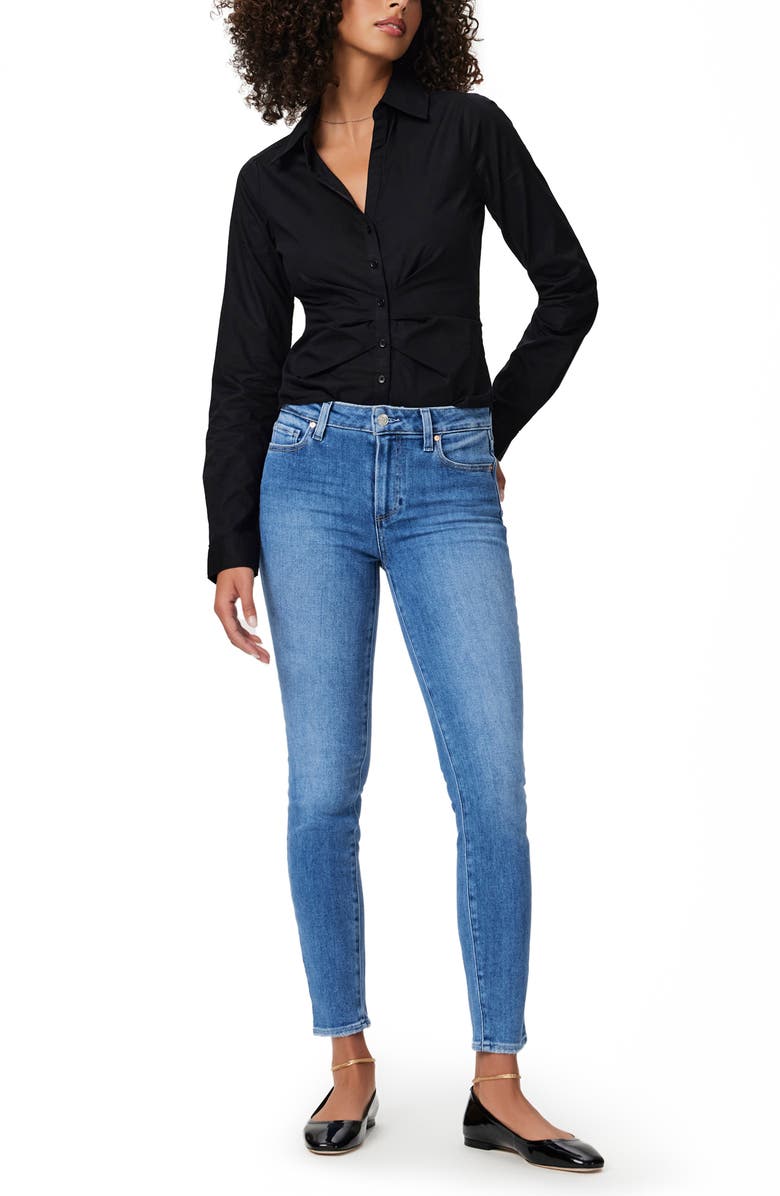 PAIGE Hoxton High Waist Ankle Skinny Jeans, Alternate, color, Princess