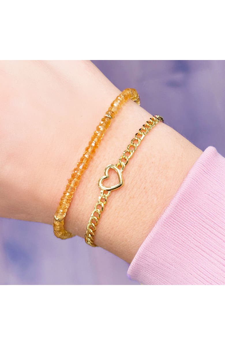 The Lovery Fine Jewelry Citrine Bead Bracelet, Alternate, color, Citrine