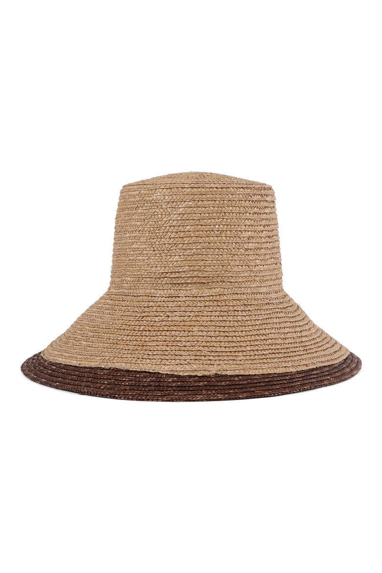 Annabelle UPF 50+ Wide Brim Straw Sun Hat, Alternate, color, CAMEL
