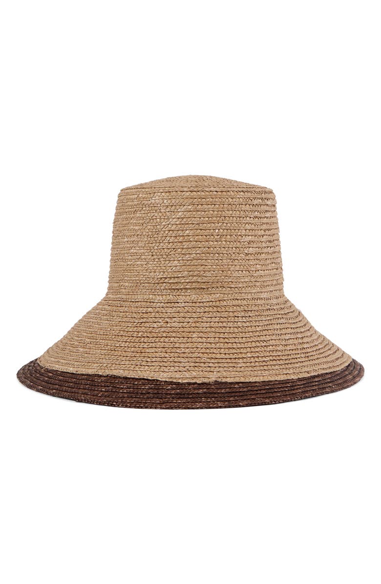 Eugenia Kim Annabelle UPF 50+ Wide Brim Straw Sun Hat, Alternate, color, Camel