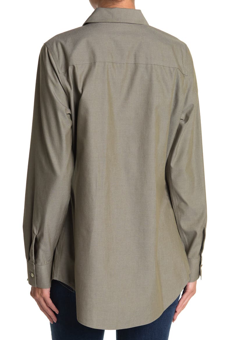 Cici Non-Iron Tunic Blouse, Alternate, color, BAYLEAF