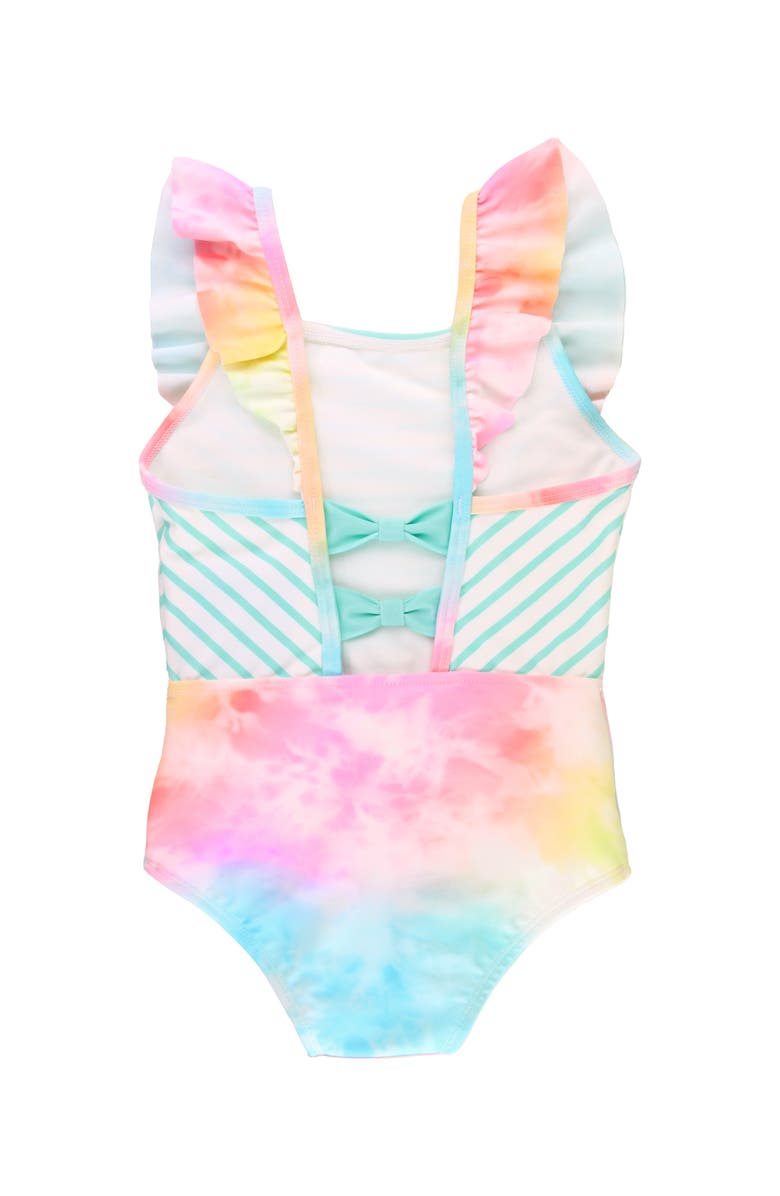 RuffleButts Girls UPF50+ Pinafore One Piece, Alternate, color, 