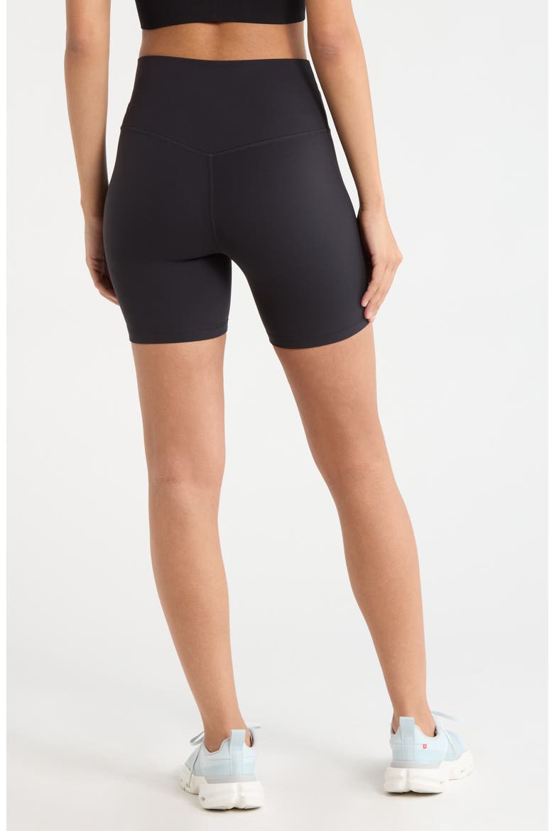 Studio Luxe Bike Shorts, Alternate, color, BLACK